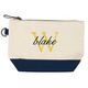Nantucket Cosmetic Bag with Navy Trim Image 2 of 2